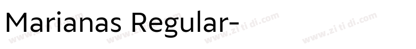 Marianas Regular字体转换